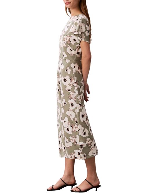 Abito midi satinato Calvin Klein | LV044F038GPEZ